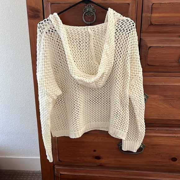 Women's Cream Hoodie Sweater NWOT - Picture 5 of 9